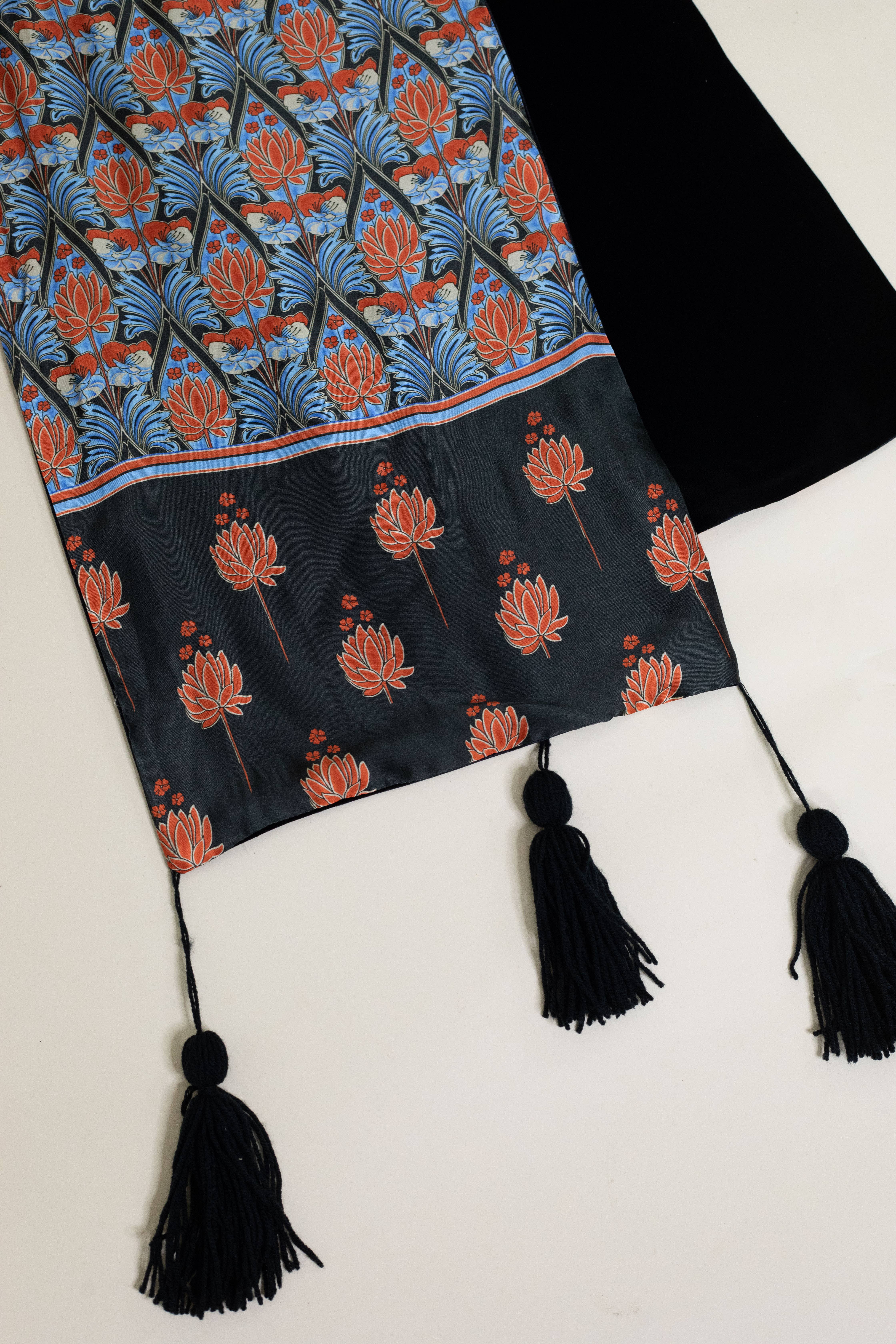 La Vie En Rose - C.I.D.A. s.r.l. - Wholesale Scarf - Women's - Liberty Patterned Hand Tasseled Stole2