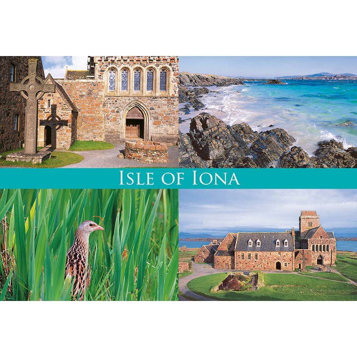 Medium Postcard Isle of Iona for wholesale by Island Blue Publishing