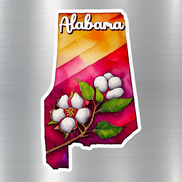 Alabama State Sticker for wholesale by GraffMerch.com