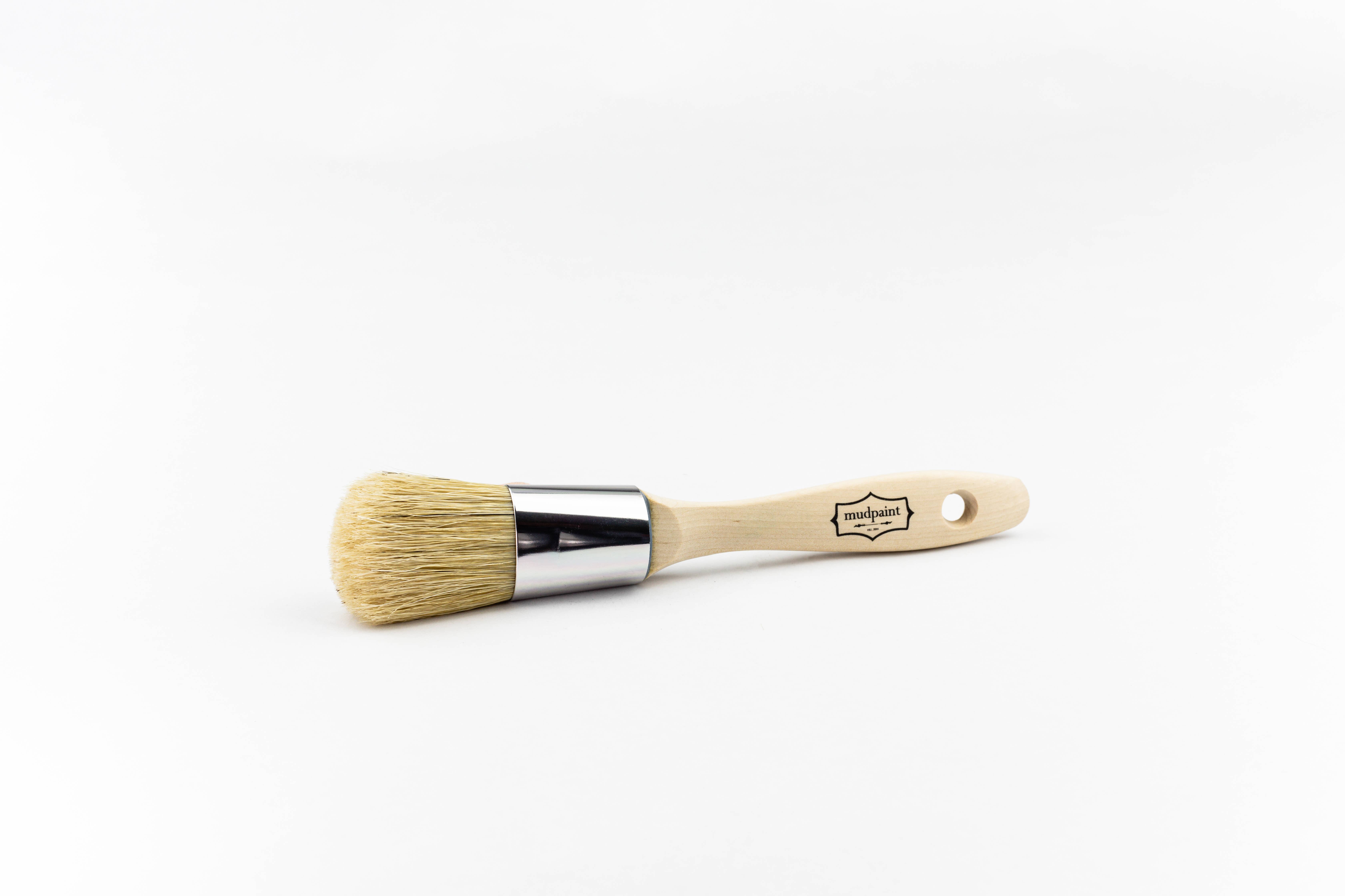 MudPaint - Wholesale Paint/Wax Brush - 1" Natural Bristle Paint Brush - with MudPaint Logo4