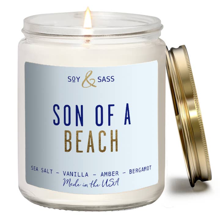 Son of a Beach Sojalys 7,2 oz Hjemmedekoration & Gaver for engroshandel hos Soy and Sass