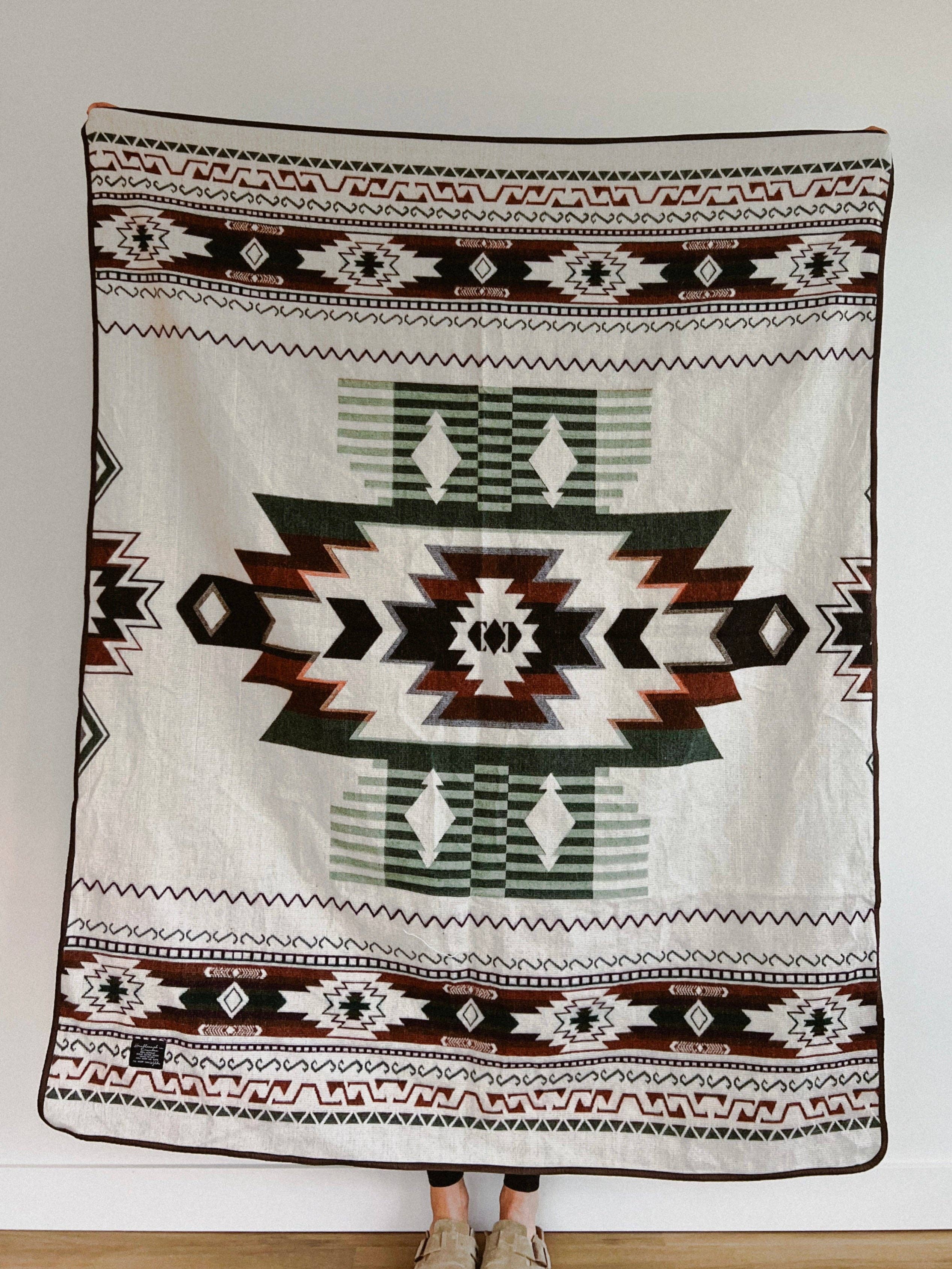 Wylde Brigade - Wholesale Throw Blanket - Quilotoa Aztec Reversible Blanket1