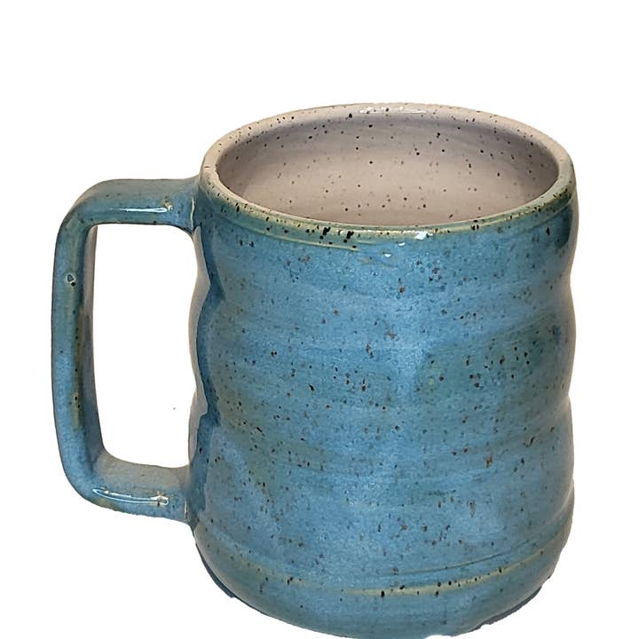 Stoney Ridge Pottery - Vente Tasse à café - Mug à café ondulé en grès fait main5