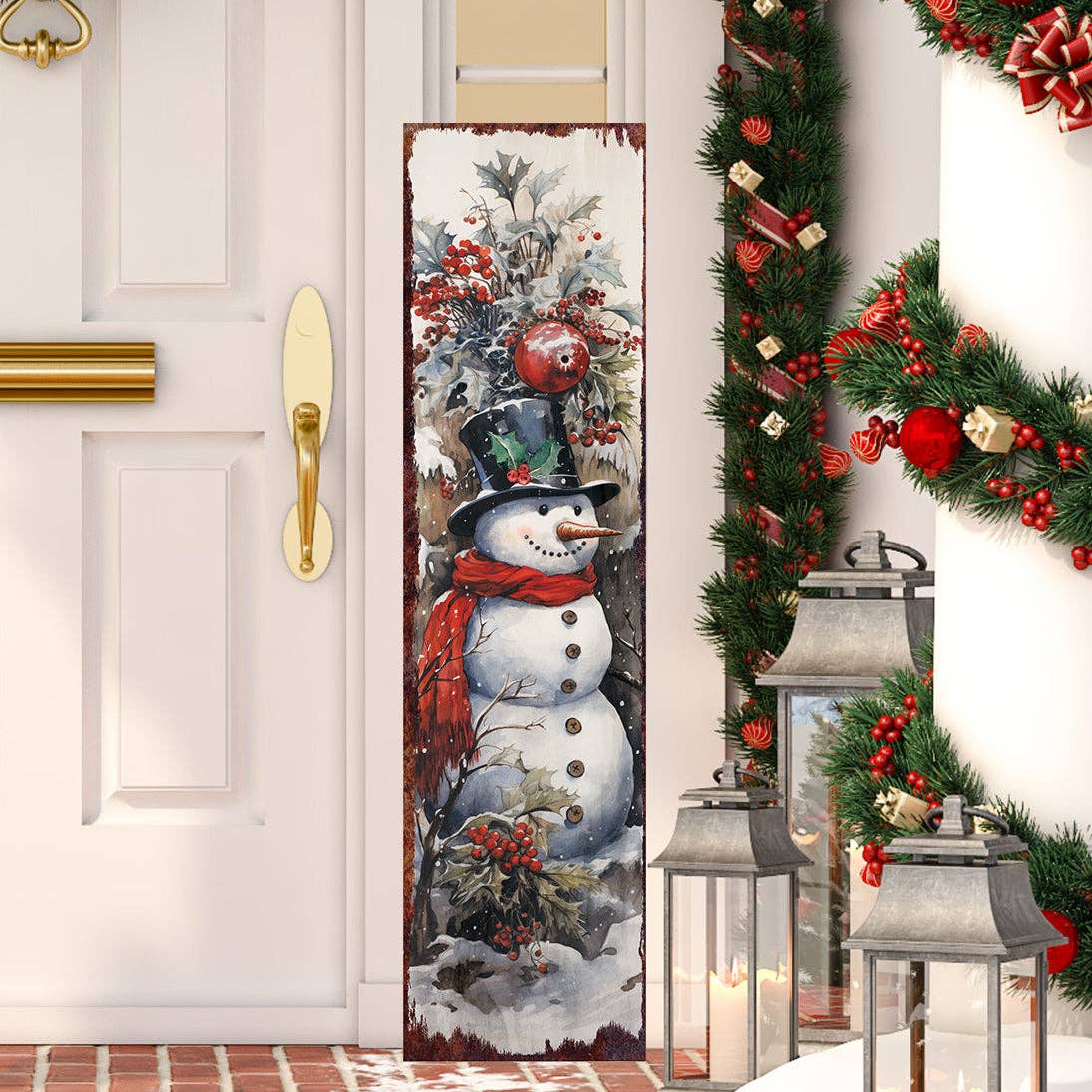 TX USA Corporation - Wholesale Christmas Decoration - Winter Welcome Snowman Porch Sign | Rustic Farmhouse Outdoor Decor5