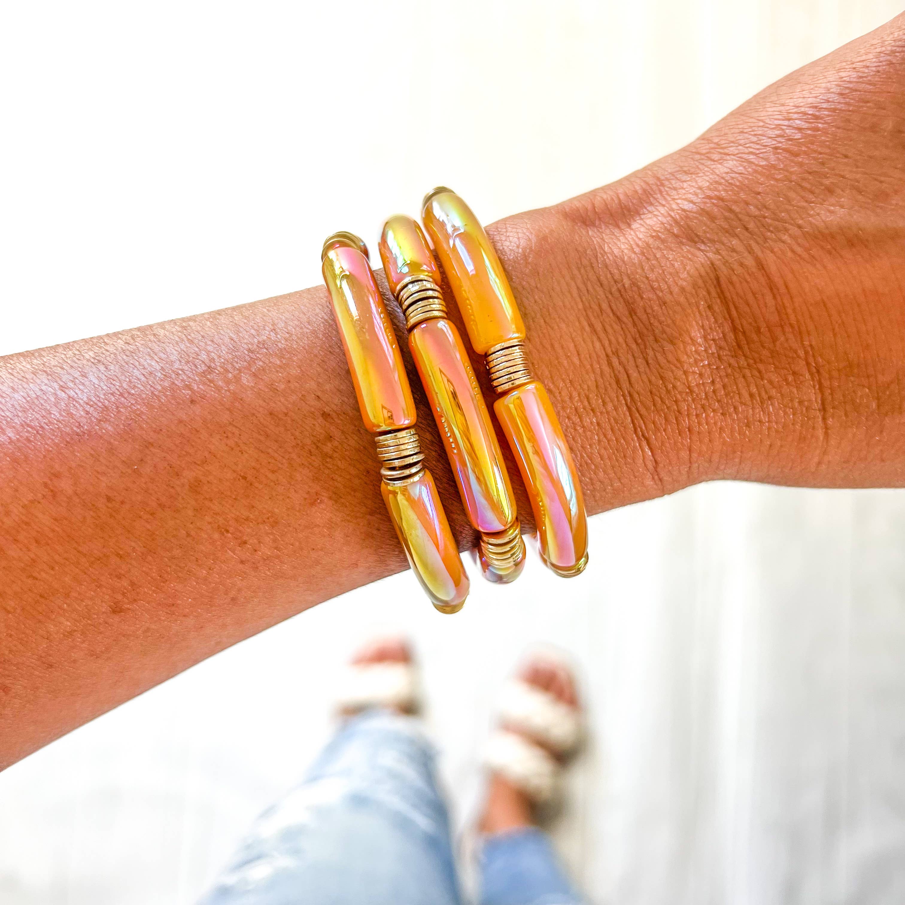 Savvy Bling - Wholesale Beaded Bracelet - Metallic Tube Bracelets66