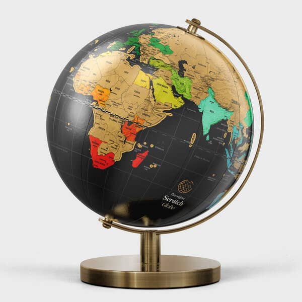 SUCK UK Ltd - USA - Wholesale Desk Globe - Scratch Globe Ø5.5 in3
