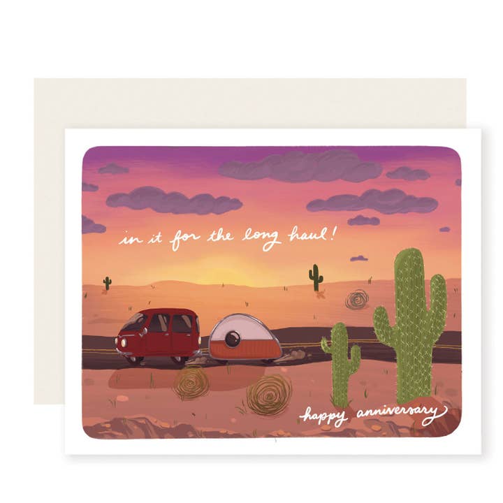 Long Haul | Cute Anniversary Card for wholesale by Slightly Stationery