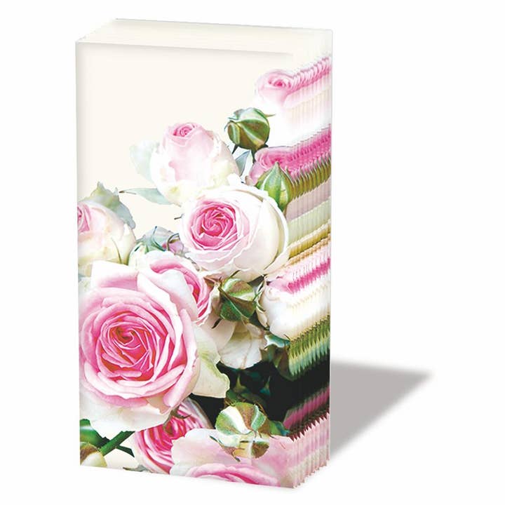 POCKET TISSUE- MAXIMA, CREAM BY AMBIENTE for wholesale by Paperproducts Design • Ambiente