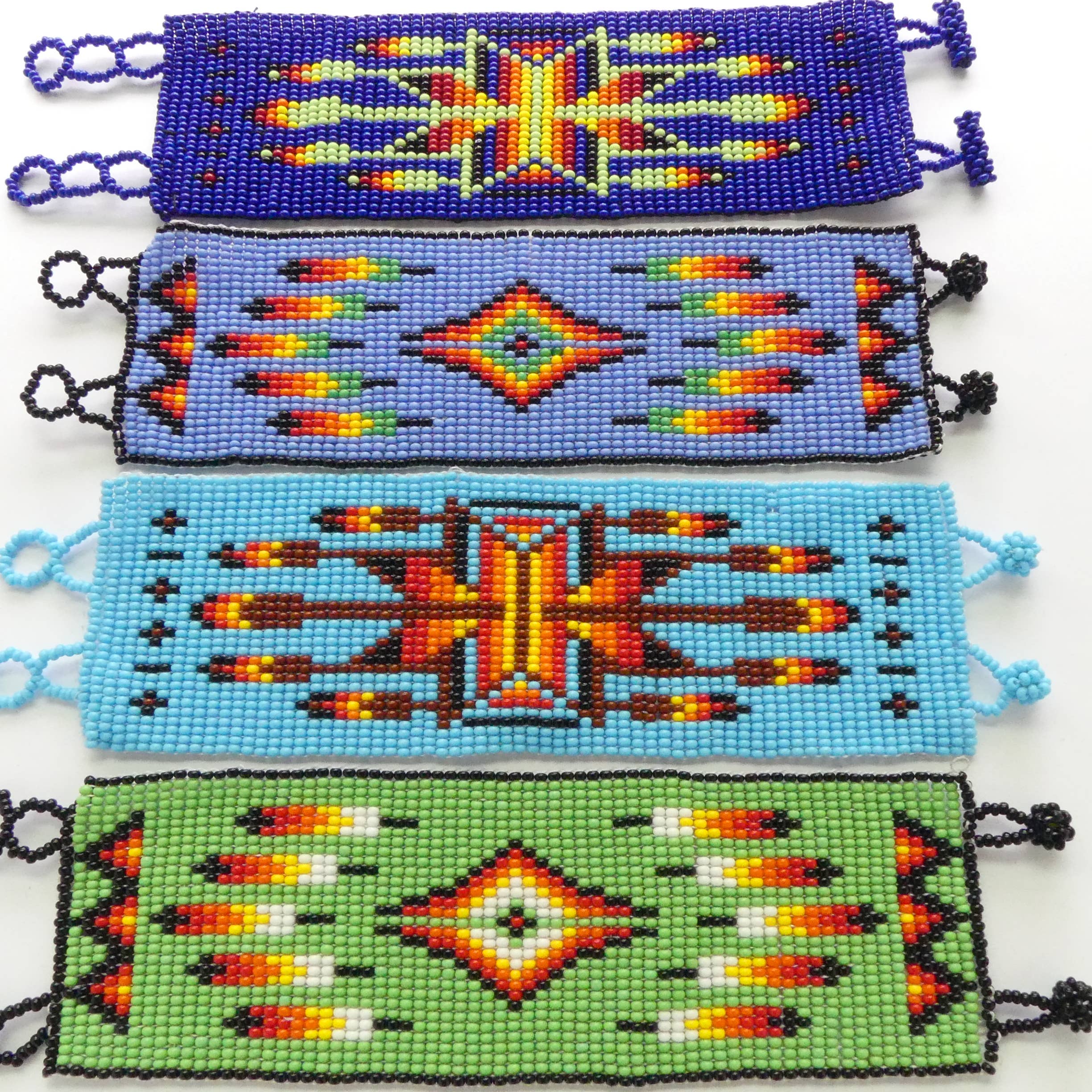 DIAMANTI DESIGNS - Wholesale Beaded Bracelet - Nativo Bracelets, Wide - Assorted  Colors and Patterns1