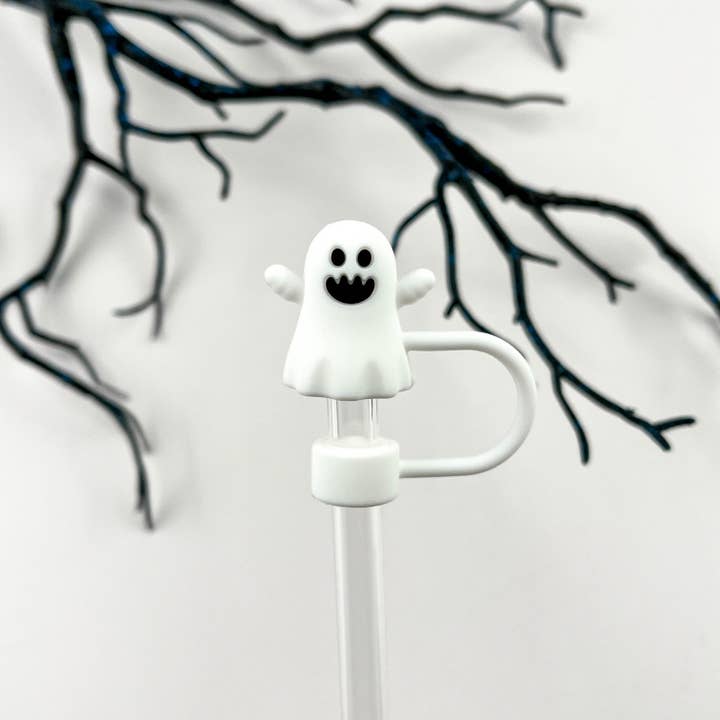 SoapElenGlen - Wholesale Drinking Straw - Ghost Straw Topper,Halloween Straw Cover