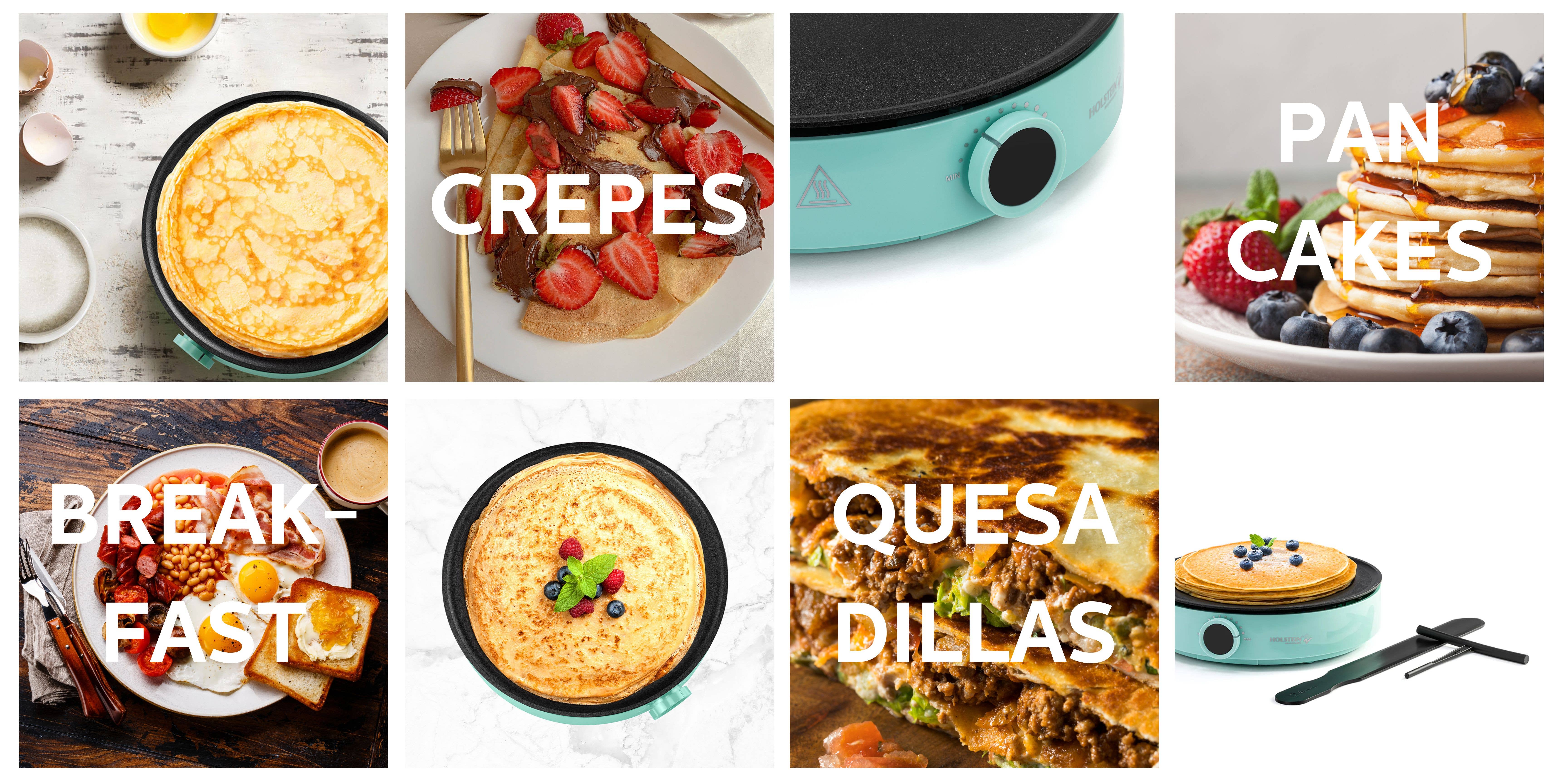 12 inch Red Griddle and Crepe Maker Kitchen Appliance  for wholesale on Faire9