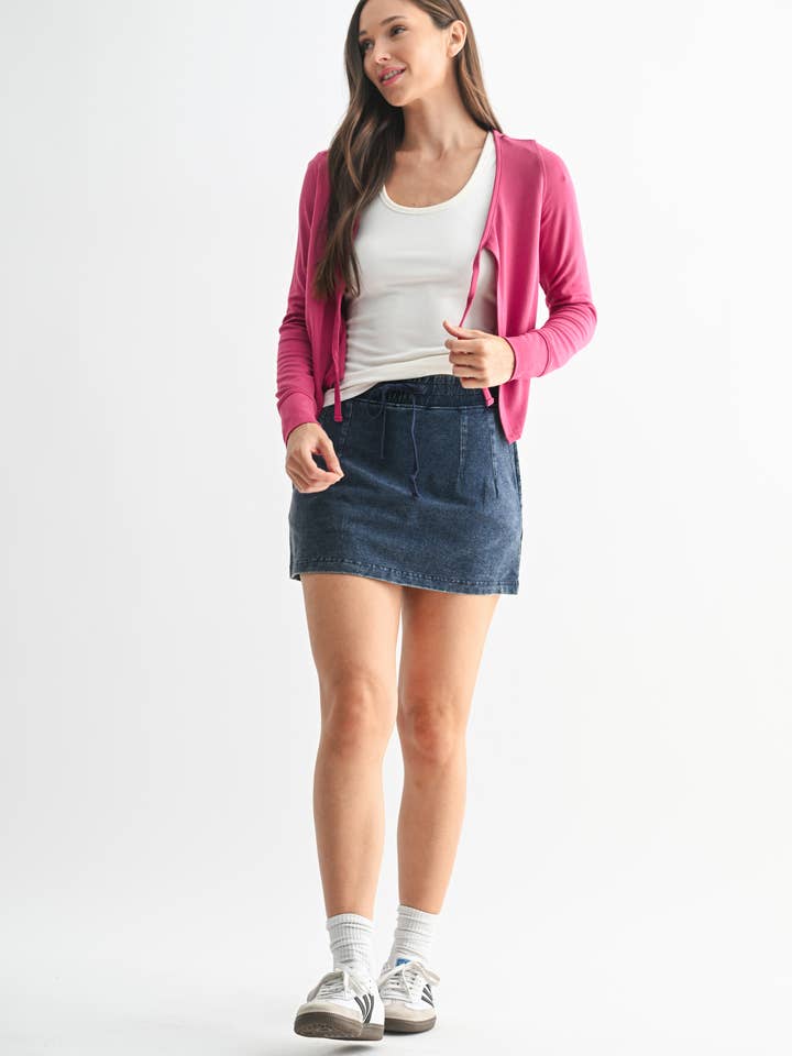 Mono B - Wholesale Sweatshirt - Women's - Charming Ballet Tie-Front Sweater3