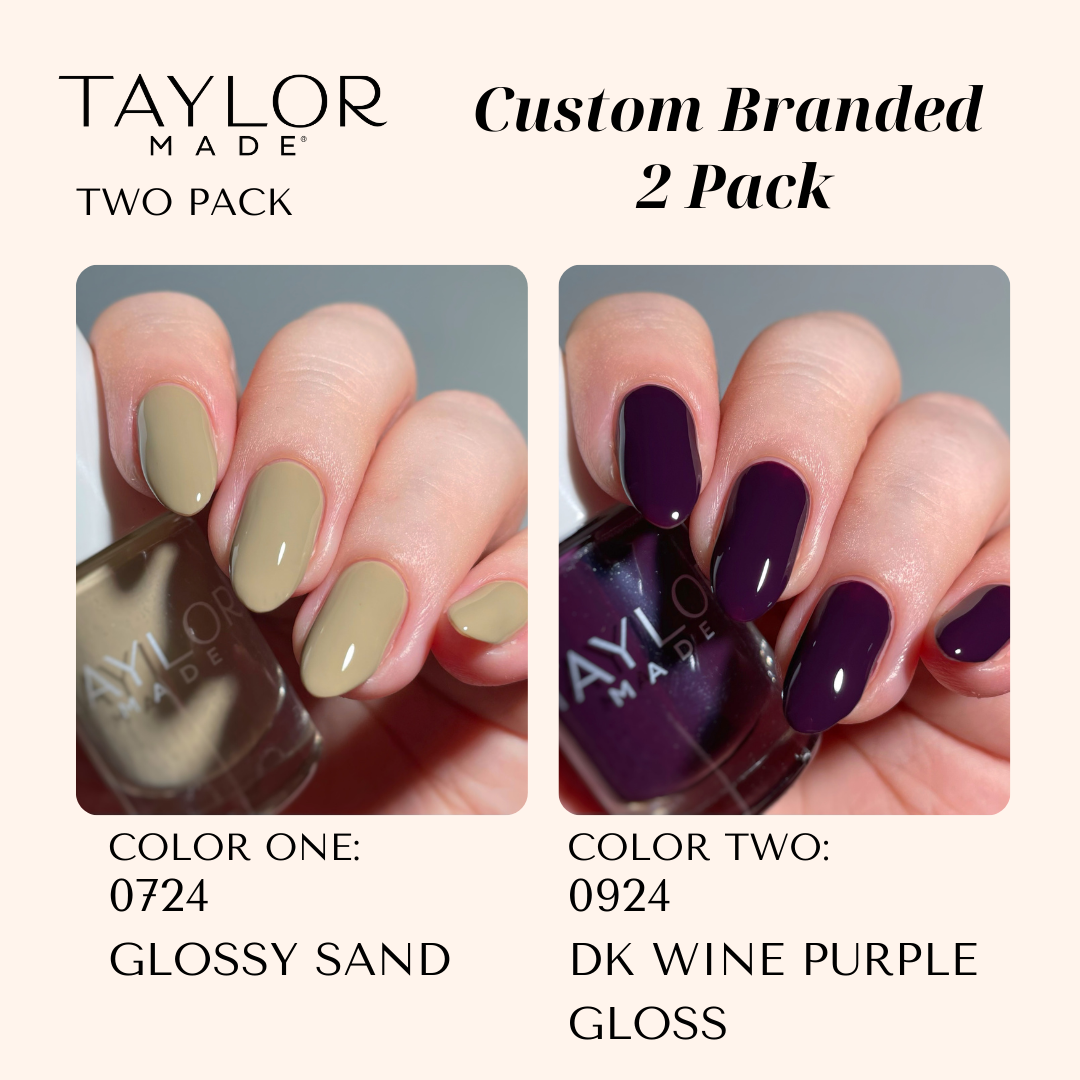 Taylor Made Polish – wholesale Nail polish – Custom Nail Polish: 2 Pack Long-wearing + Vegan + Non-toxic105