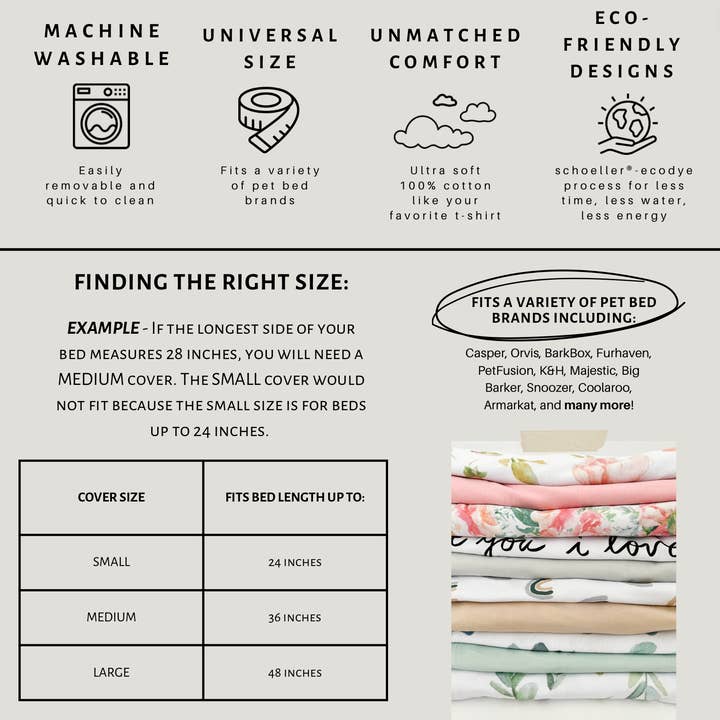 NODNAL Co. - Wholesale Pet Bed - Dog - Dog Bed Cover - Choose Your Print9