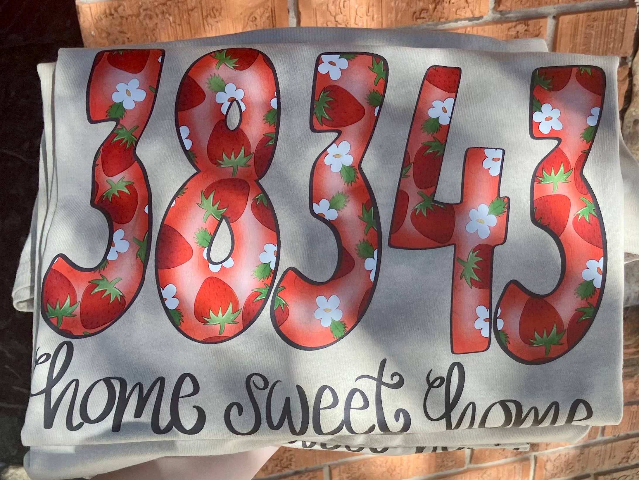 on the Bayou - Wholesale Screen Printed T-Shirt - Women's - Fruits of summer Strawberry custom zip code t-shirt4