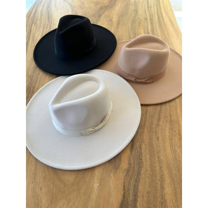 Bella Betty - Wholesale Fedora - Women's - Best seller Fashion Classic Wide Brim Felt Hat With Ribbone5