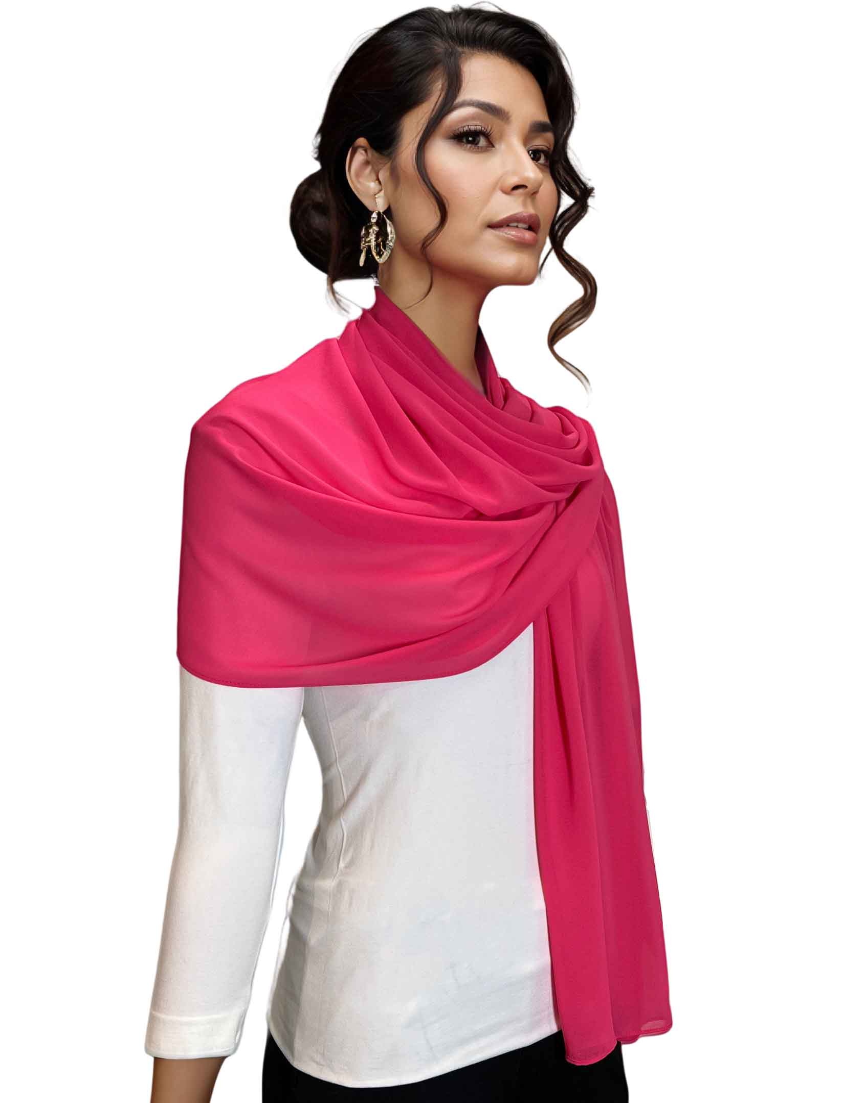 The Magic Scarf Company – wholesale Scarf – Women's – 3837 -  Georgette Dress Shawls15