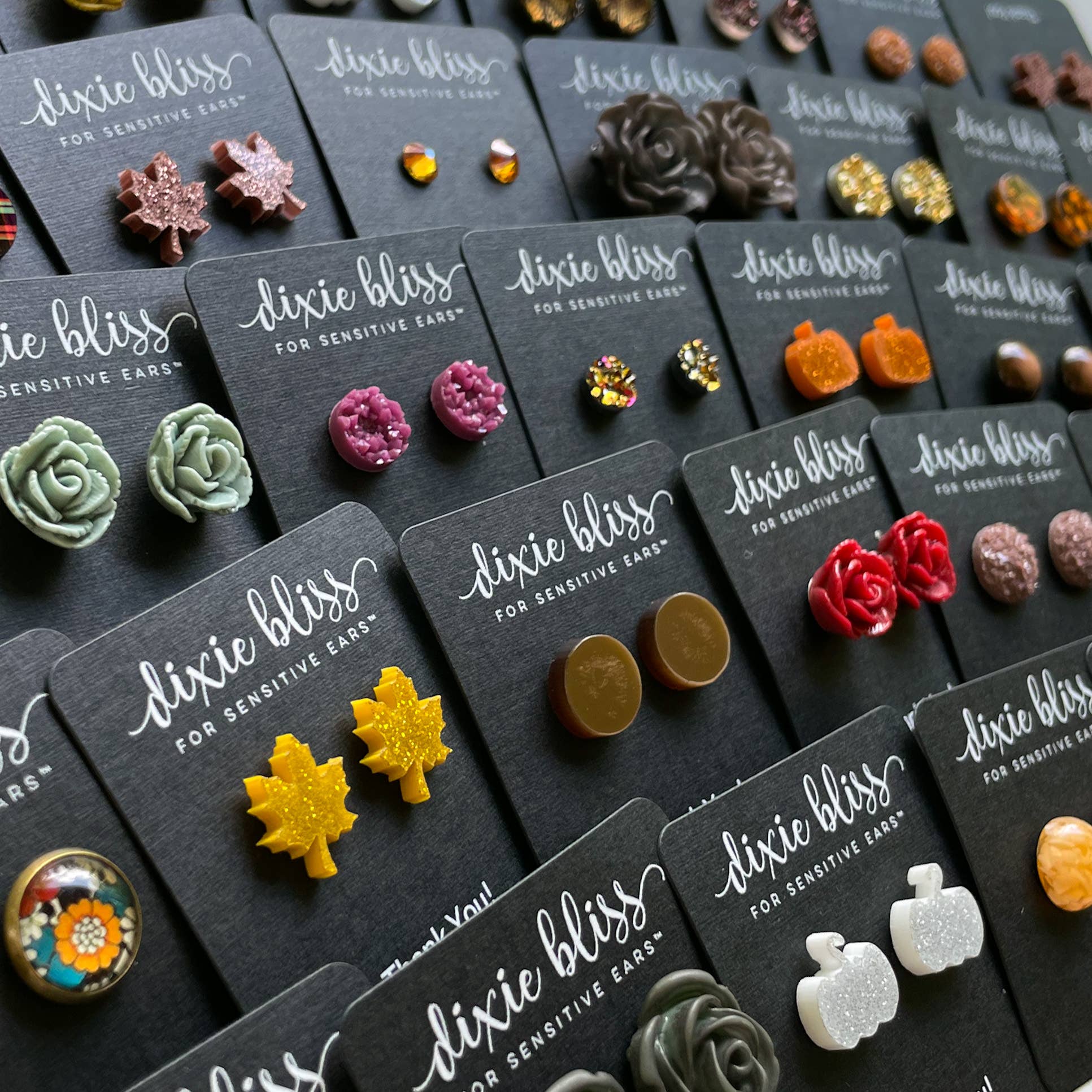 Dixie Bliss - Wholesale Stud/Post Earrings - Autumn Vibes Stud Earring Promo Pack- gifts4