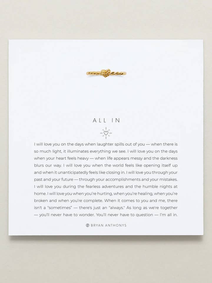 All In Ring for wholesale by Bryan Anthonys