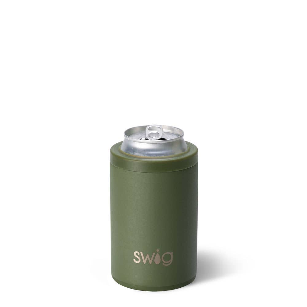 Swig Life - Wholesale Drink Huggers & Koozies - Olive Can + Bottle Cooler (12oz)0