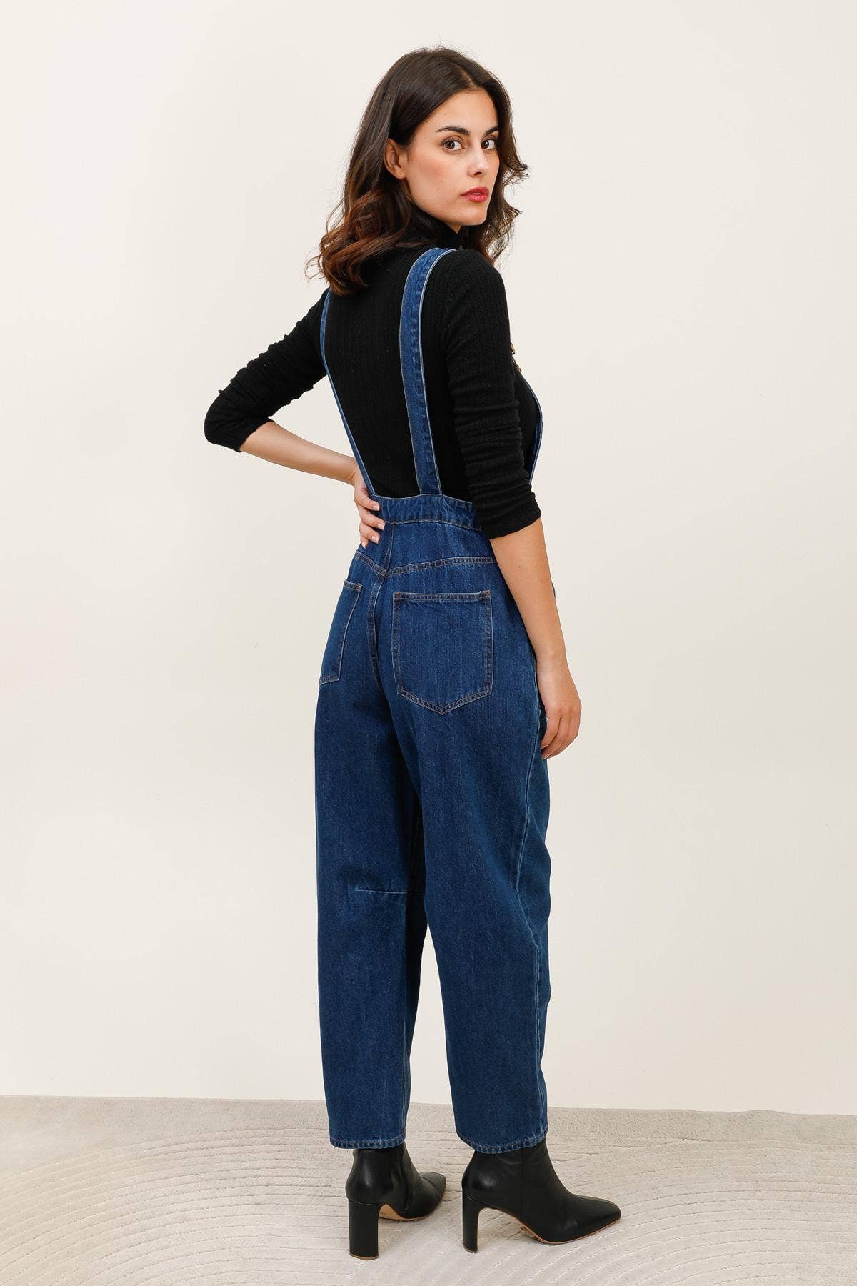 Bleu 5901 SALOPETTE FORME BARREL en vente sur Faire4