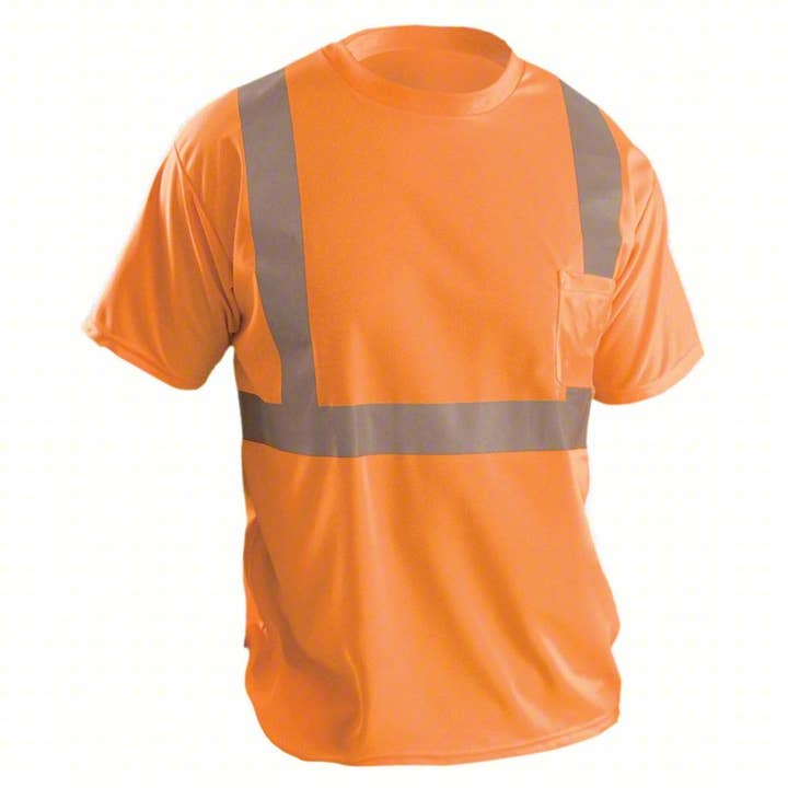 Class 2 Breathable Hi-Vis T-Shirt-TITANST902 - SAFETY ORANGE for wholesale by TITAN WORKWEAR N SAFETY