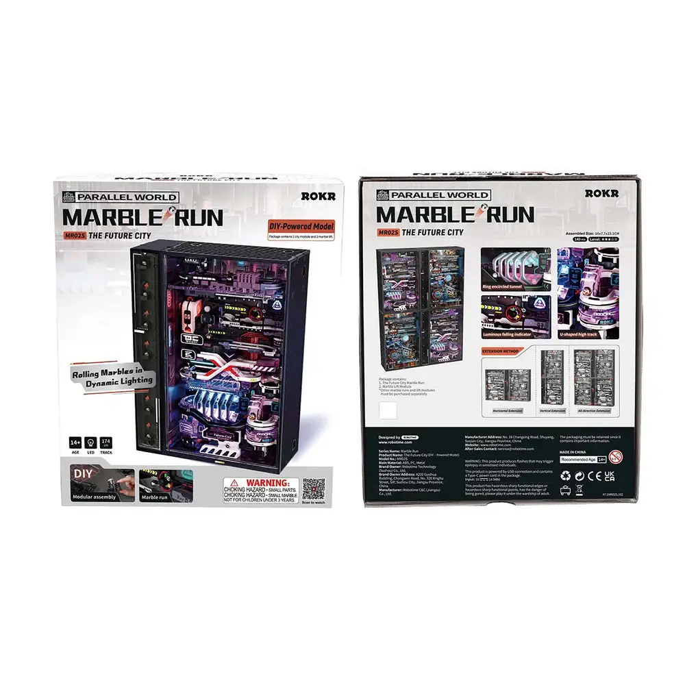 Robotime - Vente Kit de bricolage - MR02S La ville du futur avec ensemble d'ascension automatique Puzzle 3D8