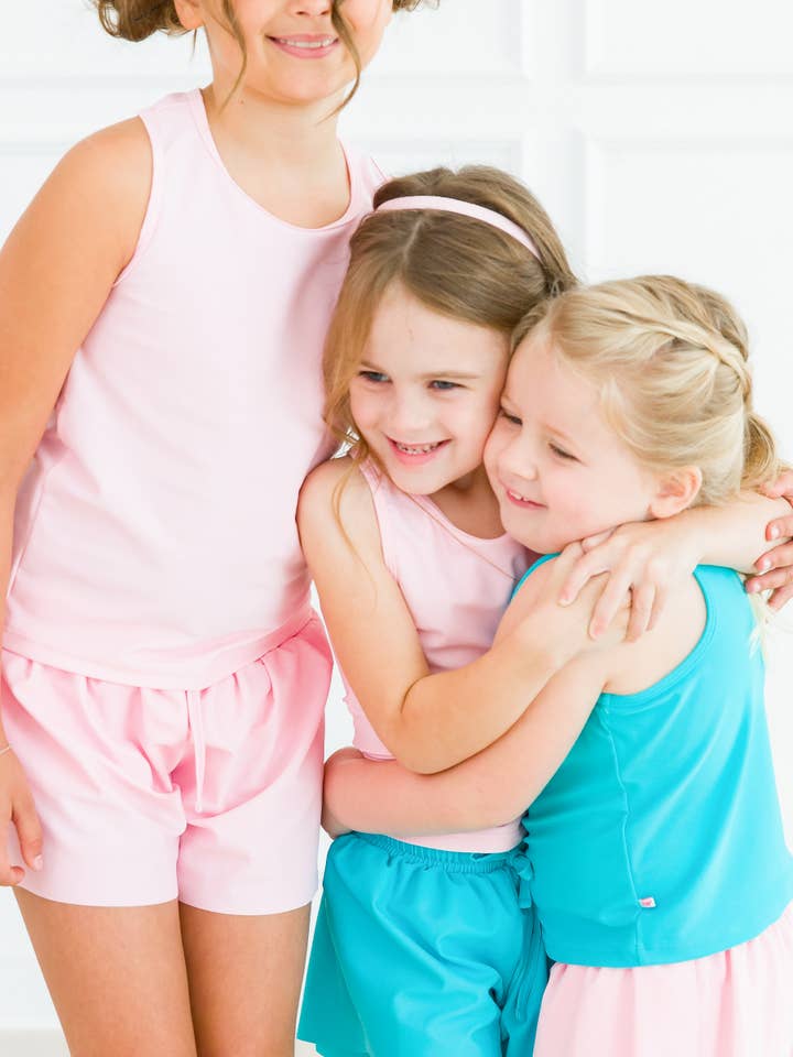 Lyserød Pink Active Butterfly Shorts til piger for engroshandel på Faire