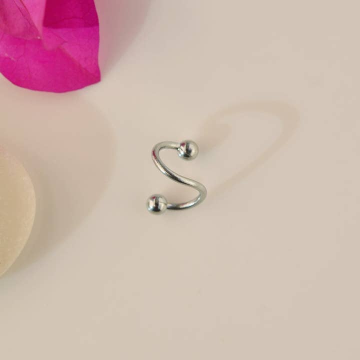 StockJWL - Wholesale Single Earring - Twisted Piercing Spiral Piercing  Spiral Earrings Crimped Steel   for Tragus, Helix, and Cartilage  Gold Silver Black16