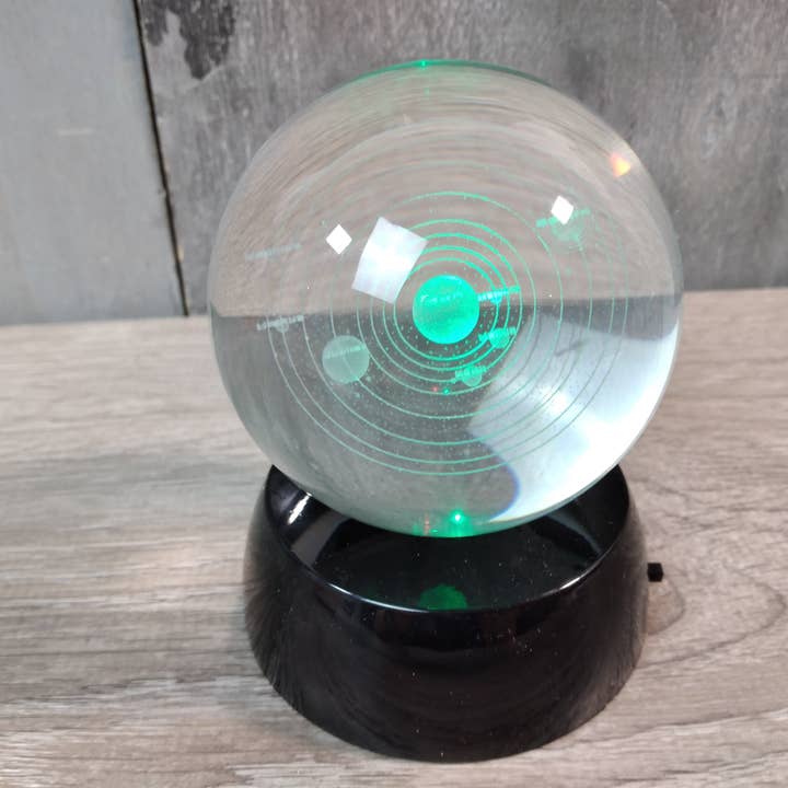 Keystone Crystals - Wholesale Decorative tabletop object - Laser Engraved 80mm Glass Sphere3