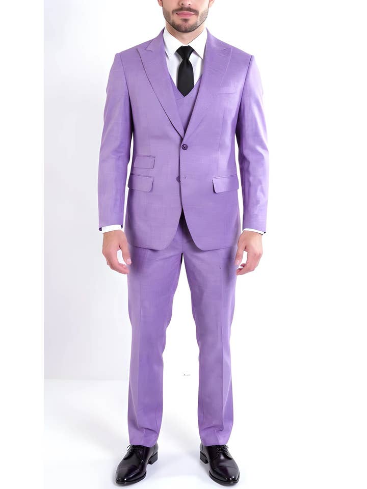 Ferrecci - Wholesale Suit Set - Men's - Rockford Hunter Green Peak Lapel Double Breasted Suit - Slim4