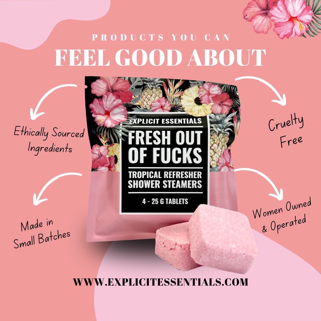 Explicit Essentials - Wholesale Shower Steamer/Bomb - Fresh Outta Fucks Shower Steamers1