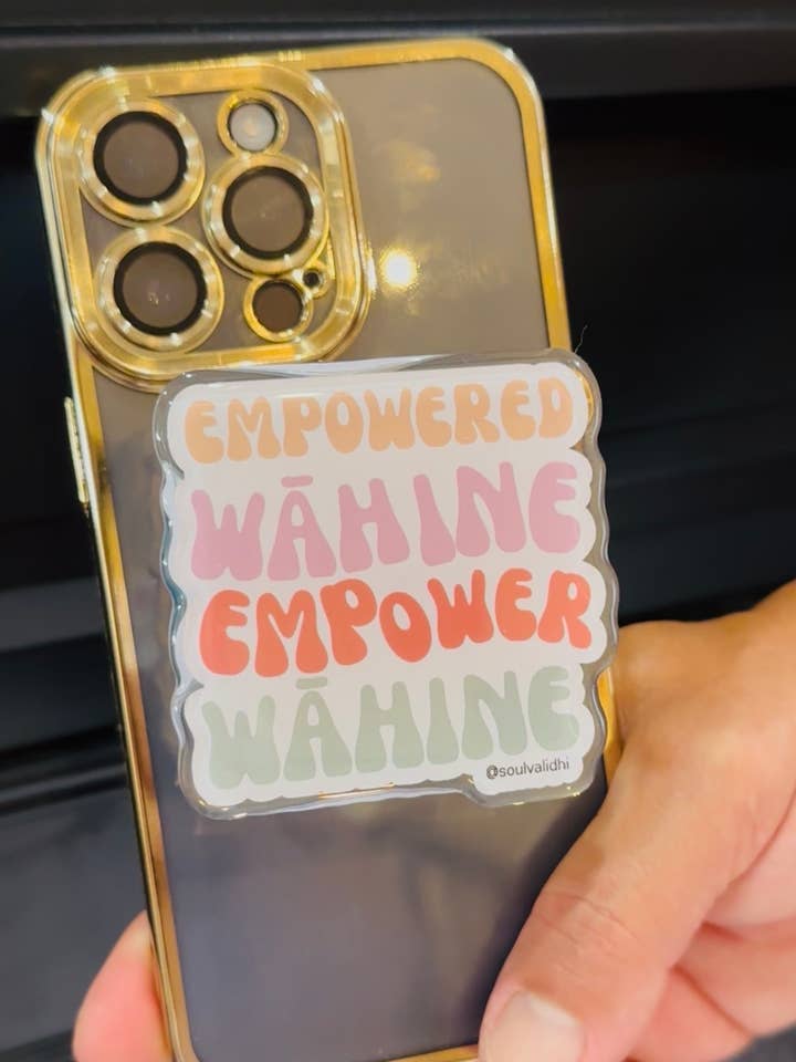 Empowered Wahine MagSafe Cell Phone Pop Socket for wholesale by Soul Valid Hawaiʻi