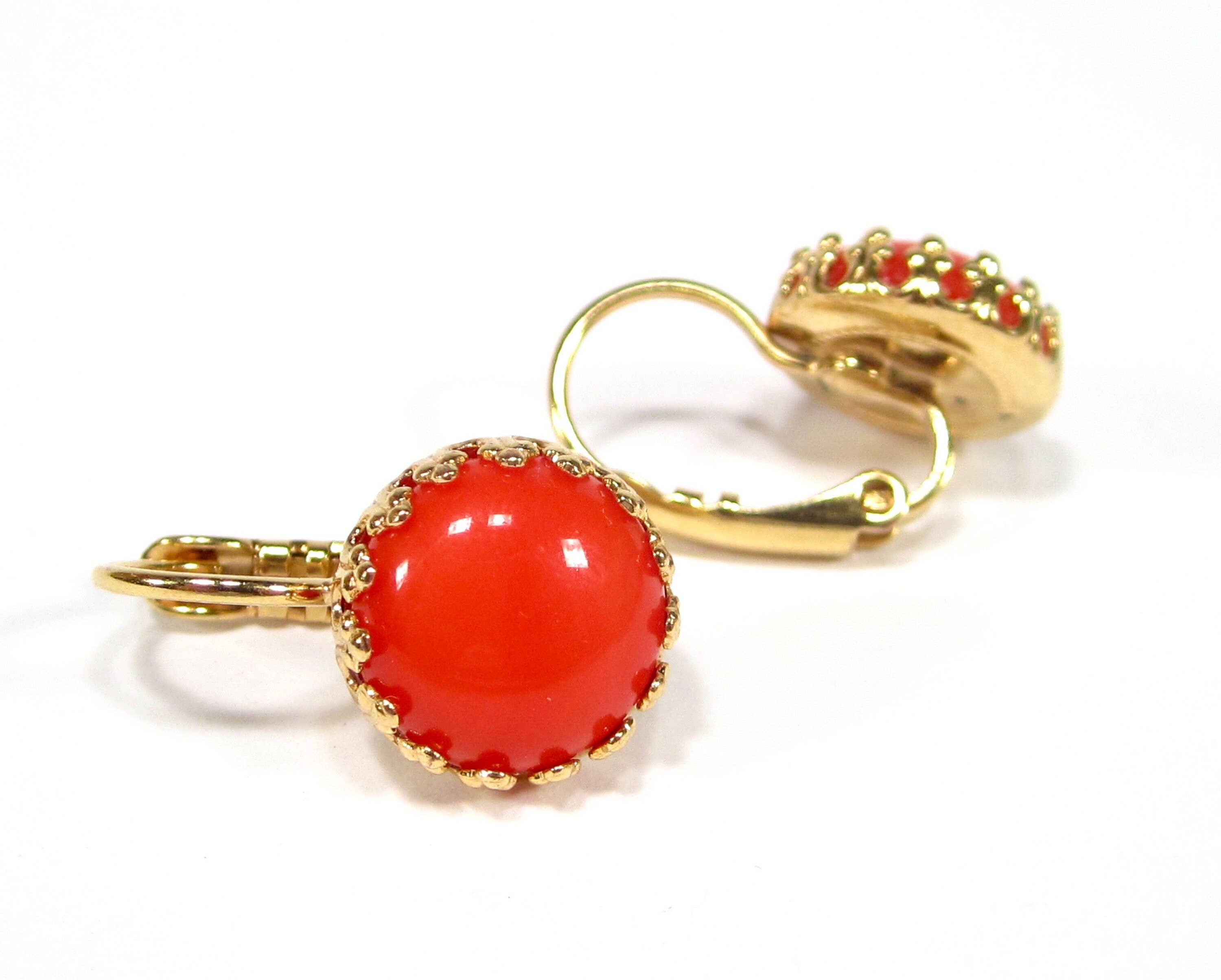 SoHo Schmuckmanufaktur - Vendita all'ingrosso Orecchini pendenti - Eleganti piccoli orecchini in oro rosso con pietre di vetro3