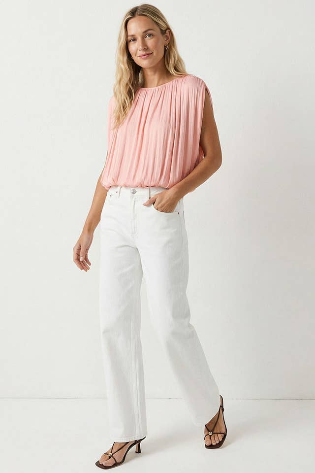 Naked Zebra - Venta al por mayor Blusa - Mujer - Blusa burbuja con drapeado griego21