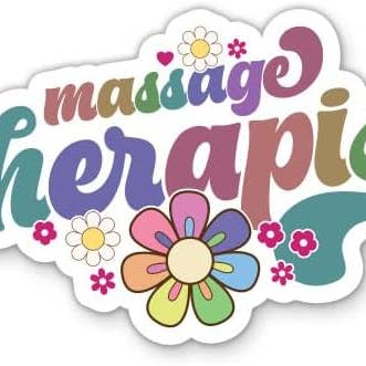 Autocollant imperméable pour massothérapeute pour la vente par Lyrical River Designs