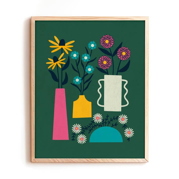 Vases Print for wholesale by Hideaway House Studio