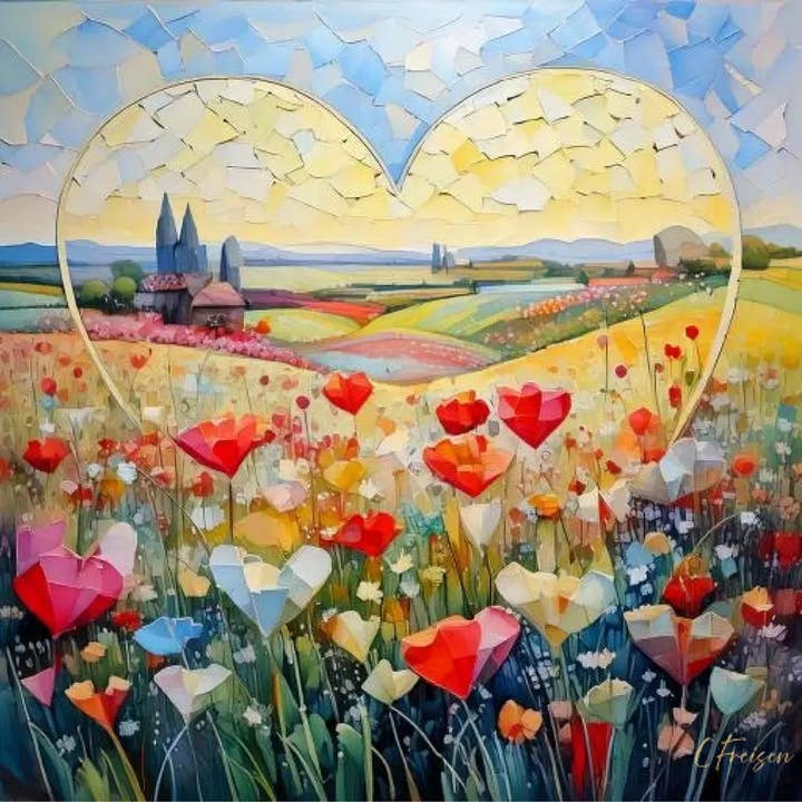 Amour en Fleur for wholesale by Quiltberry Farm