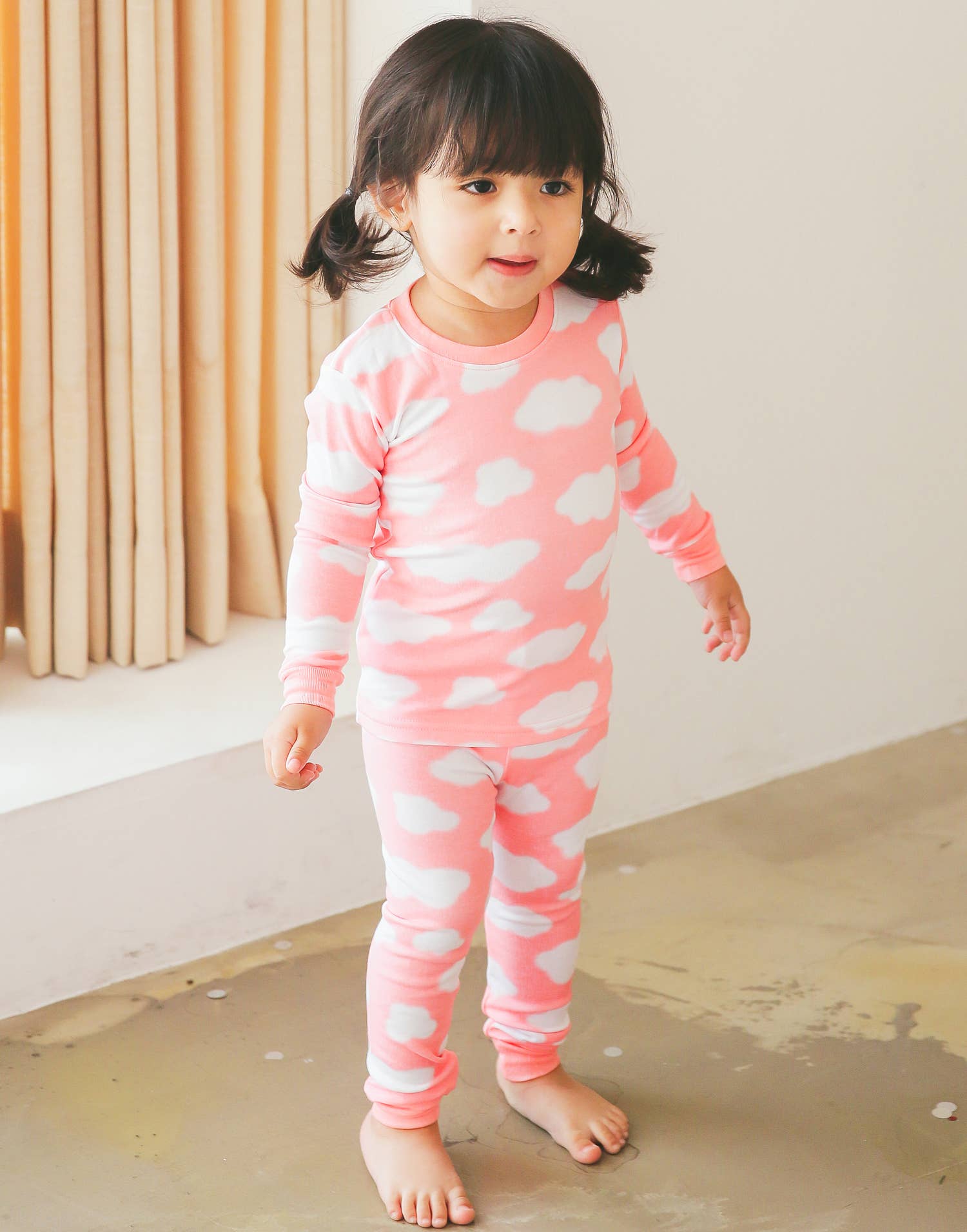 Rose Pyjama à manches longues en modal Pink Cloud en vente sur Faire1