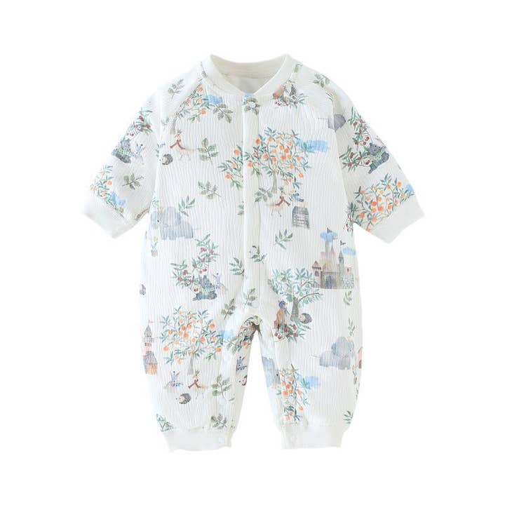 Little Chic Boutique – wholesale Byxdress - Baby – Bebisens Söta Djurtryck Design Höstoverall (4 Designer)