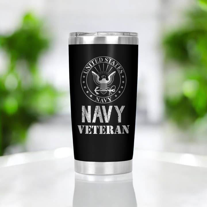 Candle Maker Dude - Wholesale Insulated Mug/Tumbler - Navy Veteran Tumbler, veteran gift, birthday gift, gift for her, gift for him3