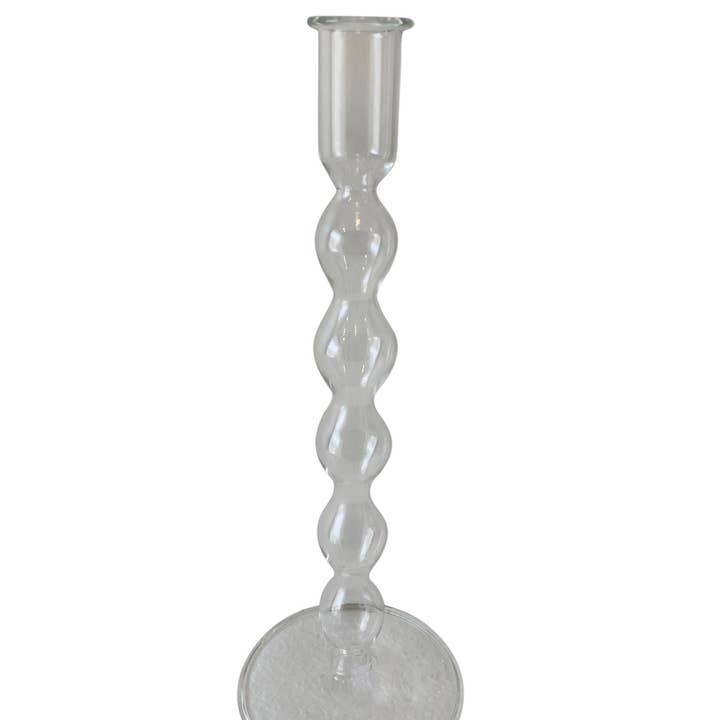 Glass Clear Candle Stand H 10.5" & Dia 4" for wholesale on Faire