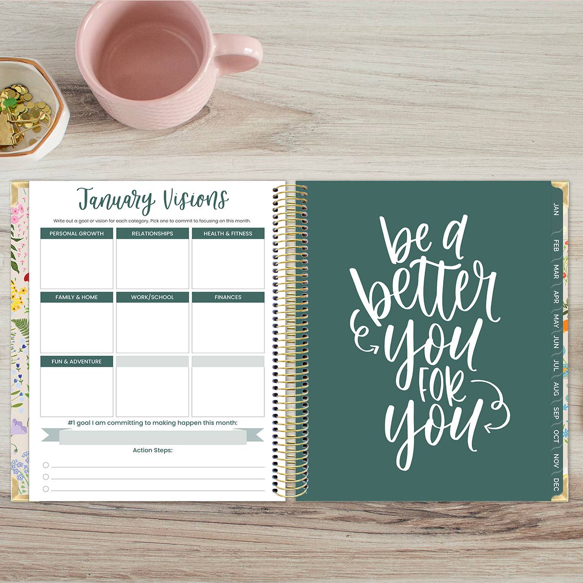 bloom daily planners - Wholesale Planner - 2026 Vision Planner - 7.5"x9" size29