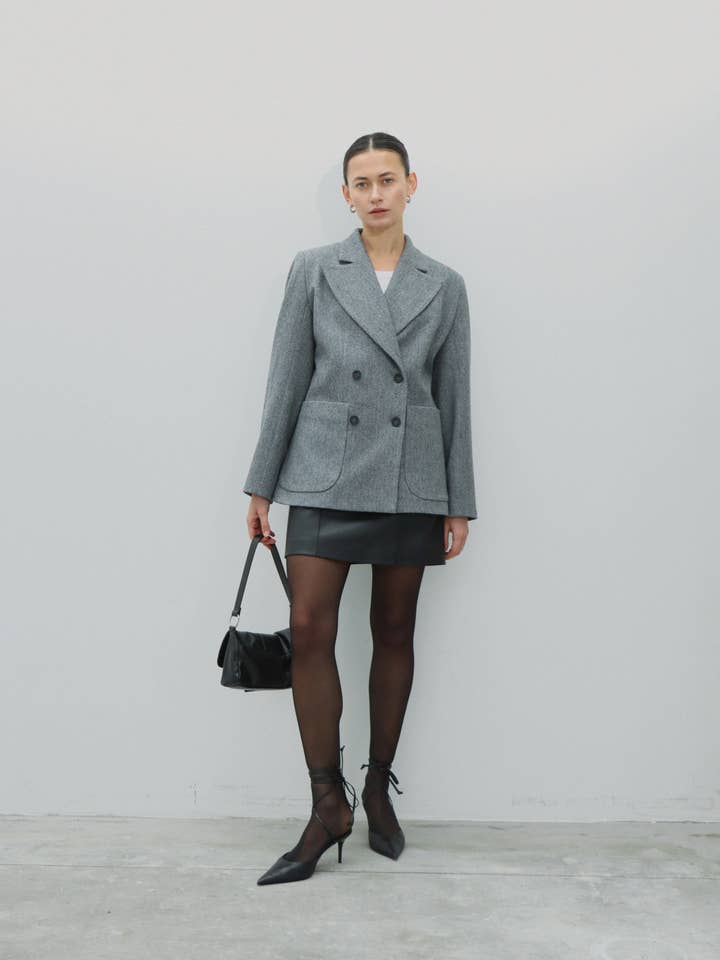 Dobbeltradet blazer for engroshandel hos Lntc.store