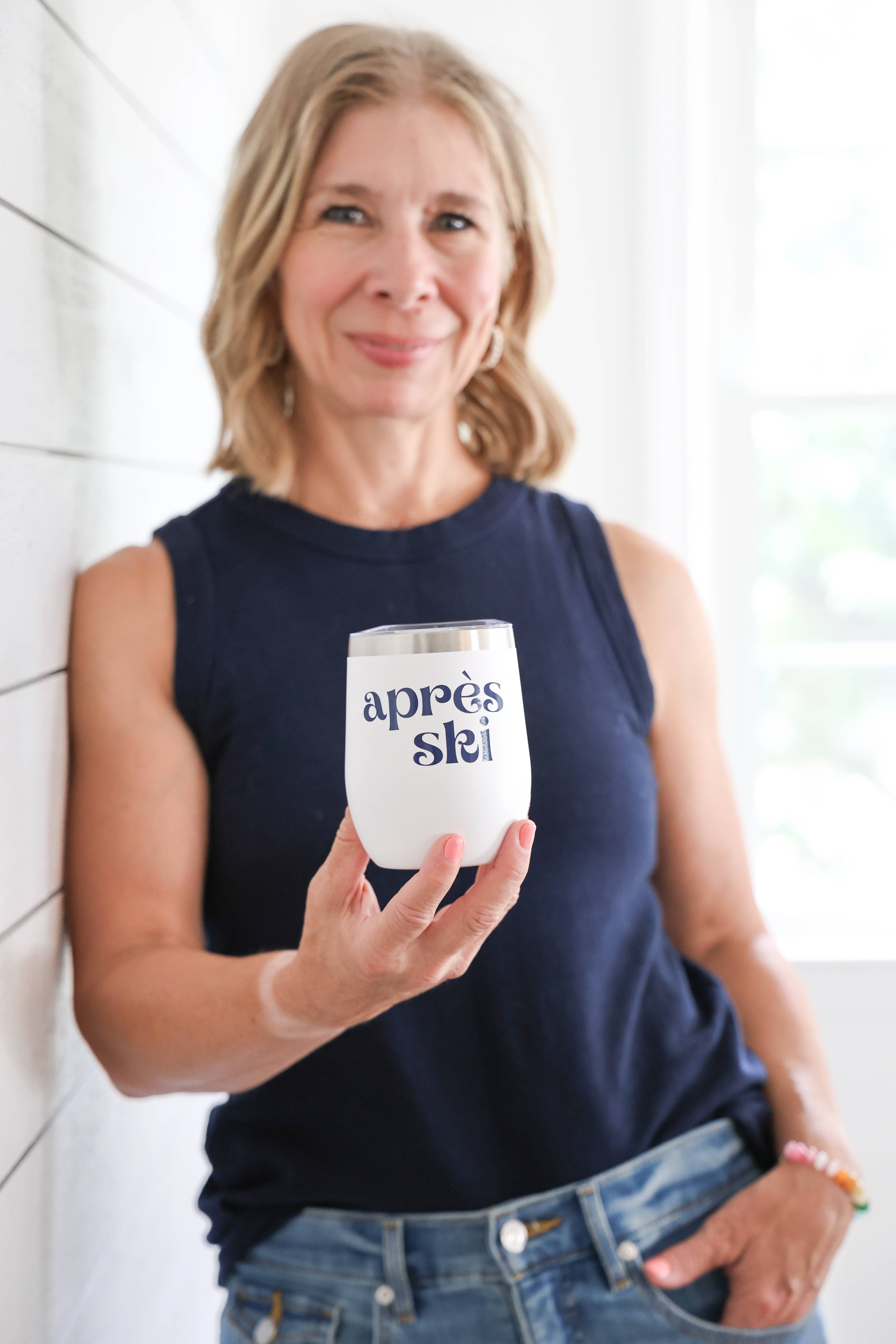 Everything Labeled | Coastal & Custom Drinkware - Wholesale Insulated Mug/Tumbler - Apres Ski 20 oz Stainless Steel Tumbler – Winter Drinkware5