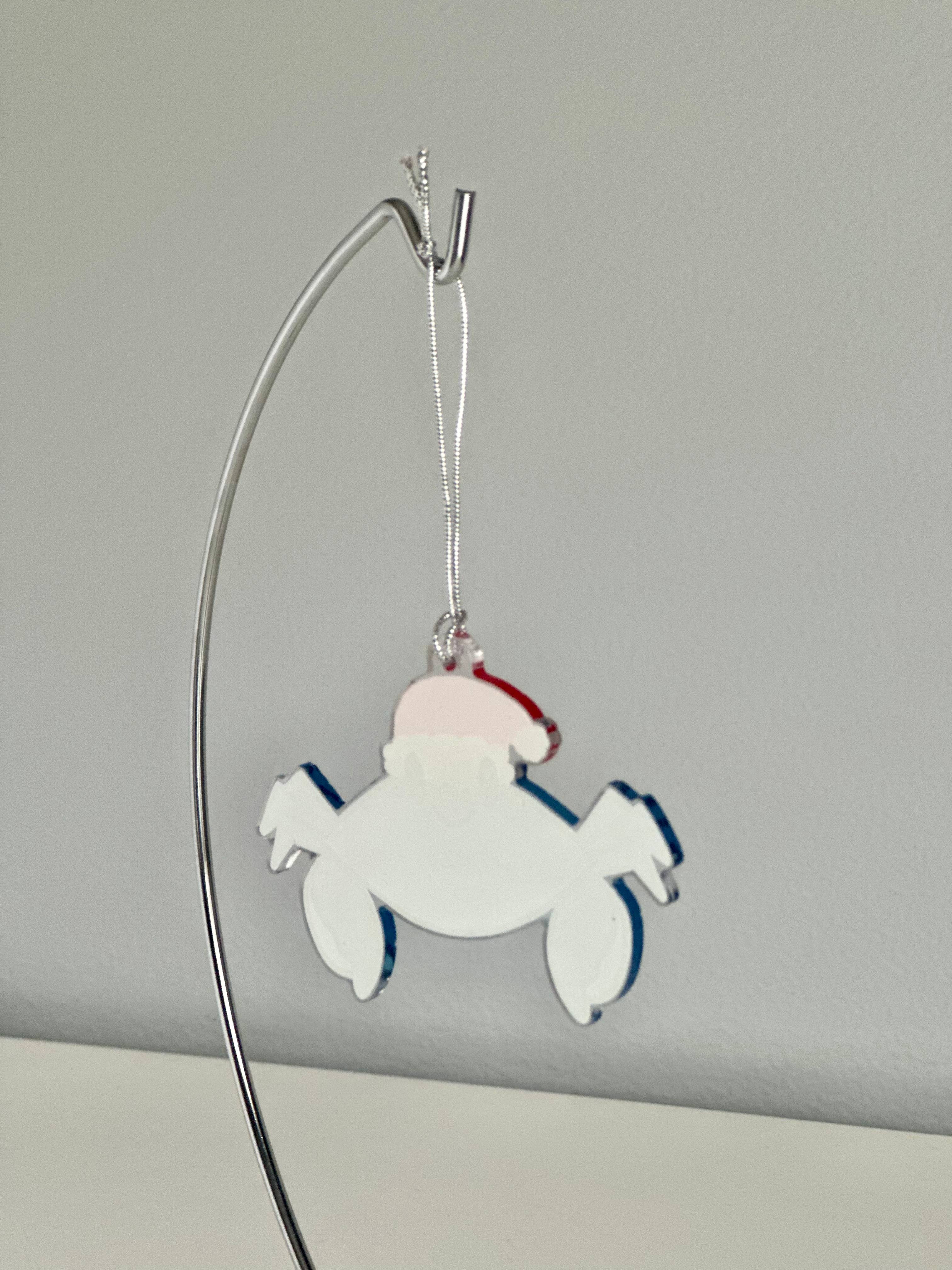 Chesapeake Charm Shop - Wholesale Ornament - Blue Crab with Santa Hat Christmas Ornament1