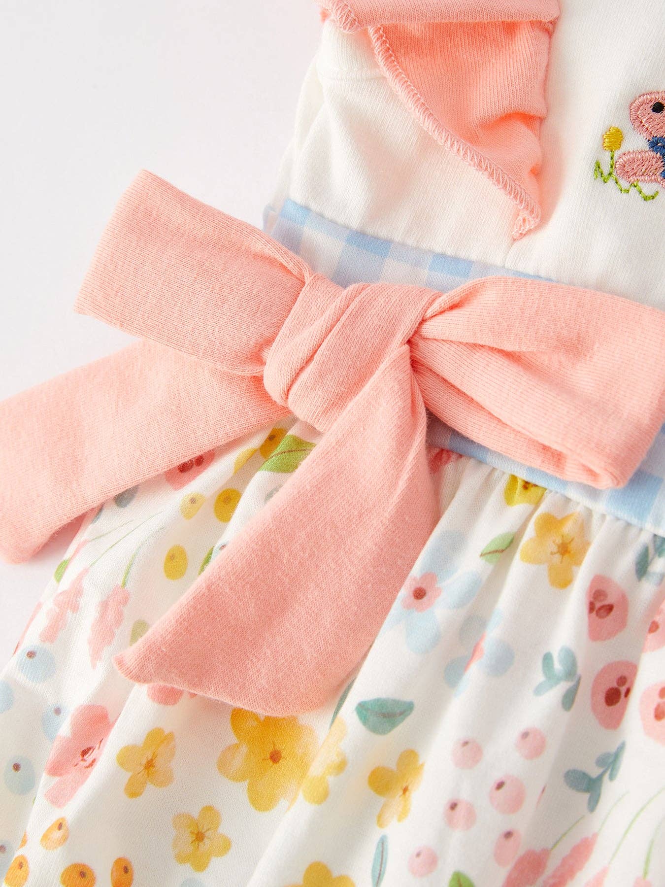 Rylee Faith Designs – Engroshandel Romper - Baby – Påskehare Broderi Pige Romper3