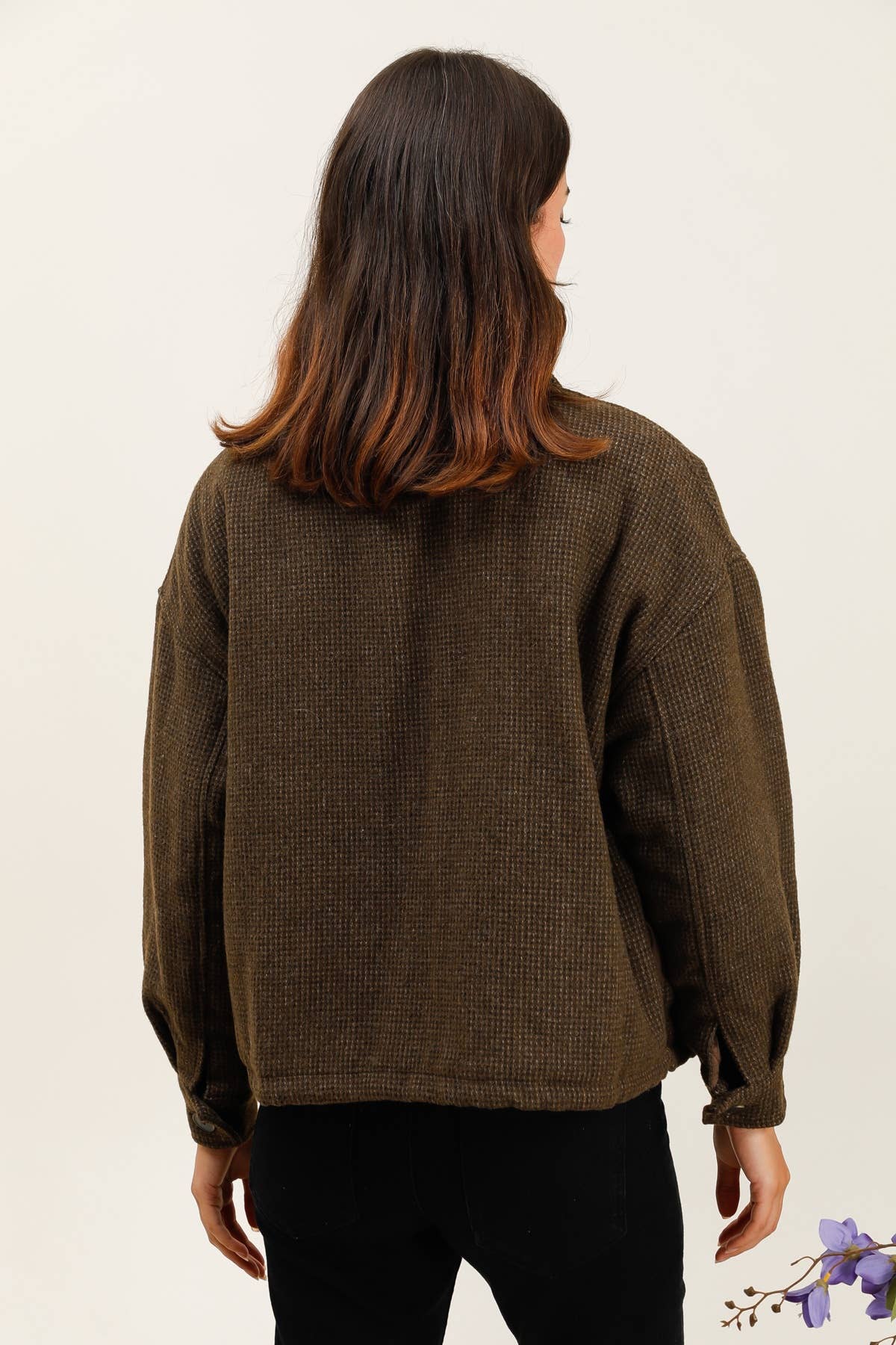 Brown 5909 WOOL JACKET for wholesale on Faire3