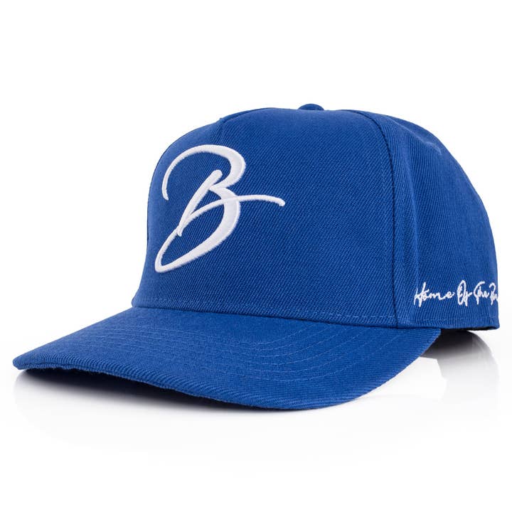 B Script Snapback Cap Blue and other Purchase Wholesale bsf töpfe. Free Returns & Net 60 Terms on Faire trending on Faire.