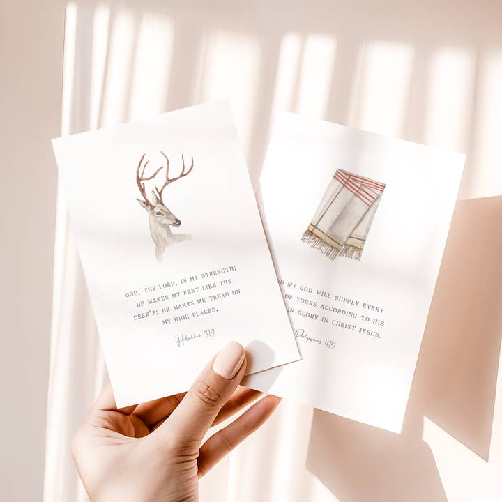 Me and Mary Shop - Wholesale Stationery/Notecard Set - Watercolor Bible Scripture Cards – WINTER5